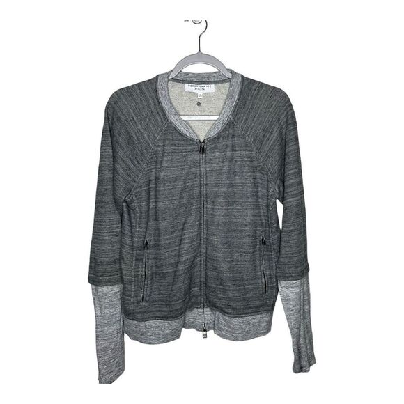Derek Lam IOC x Athleta Sweatshirt Jacket Womens Large Collab Color Block Zip Up - Picture 1 of 16